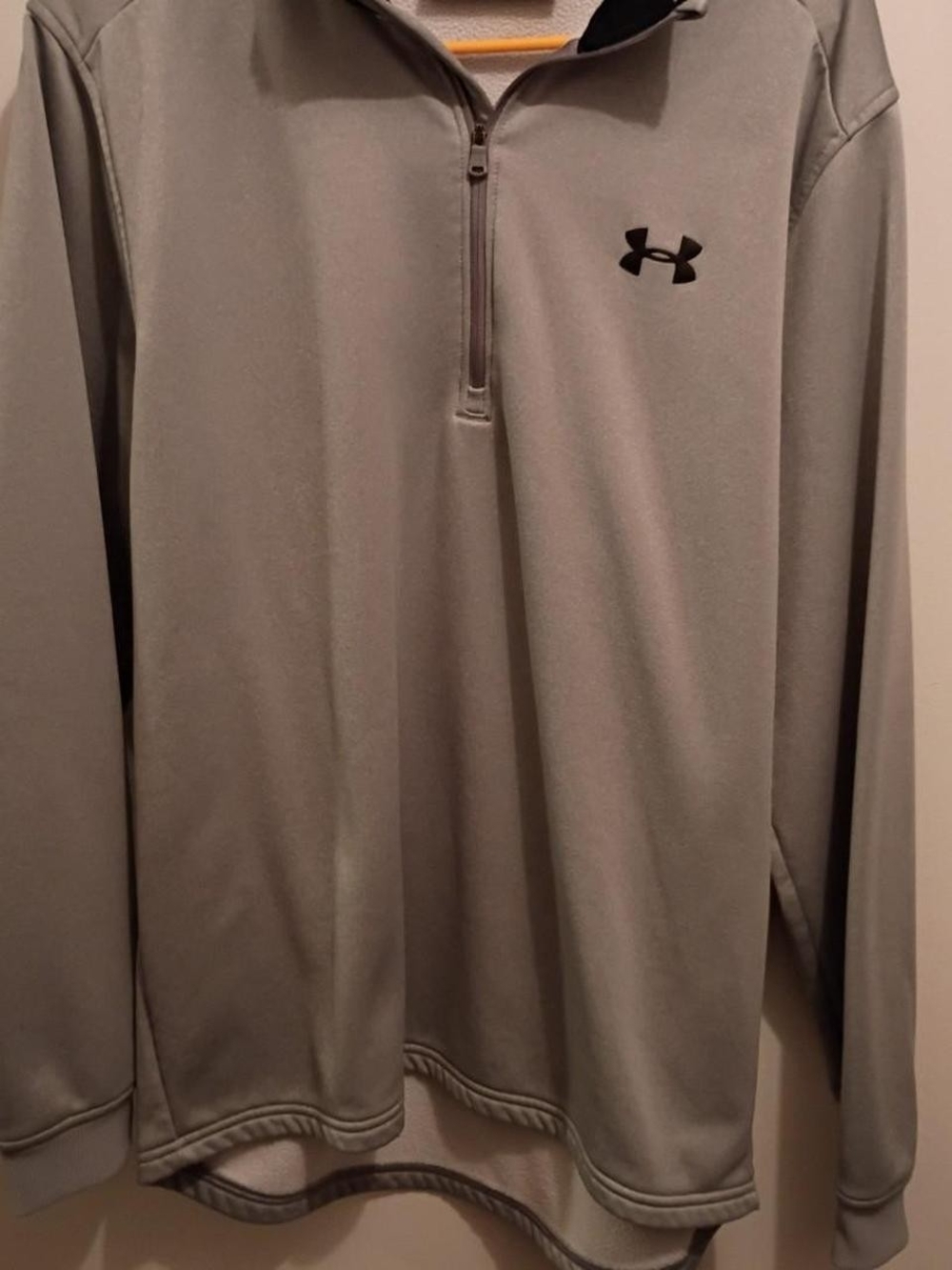LG Black and Gray Fleece-Lined Jacket with Yellow Accent